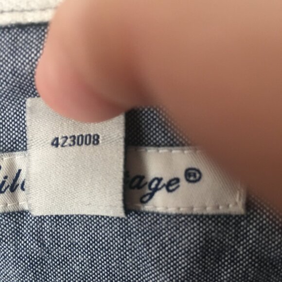 TAILOR VINTAGE Shirt Long Sleeve Button Black White Check 2XL XXL - Picture 5 of 7